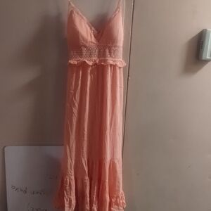 Iris Coral Lace Chemise